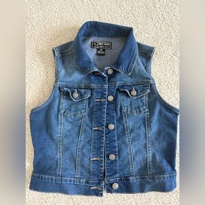 Wax Jean Premium Denim Blue Vest